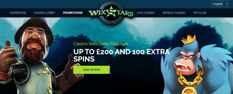 Wixstars Casino Promoties en Bonussen