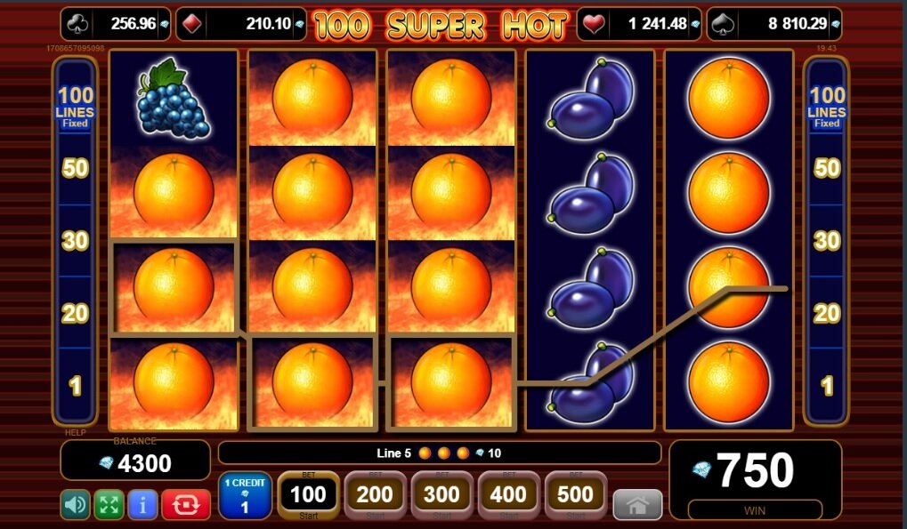 100 Super Hot gokkast