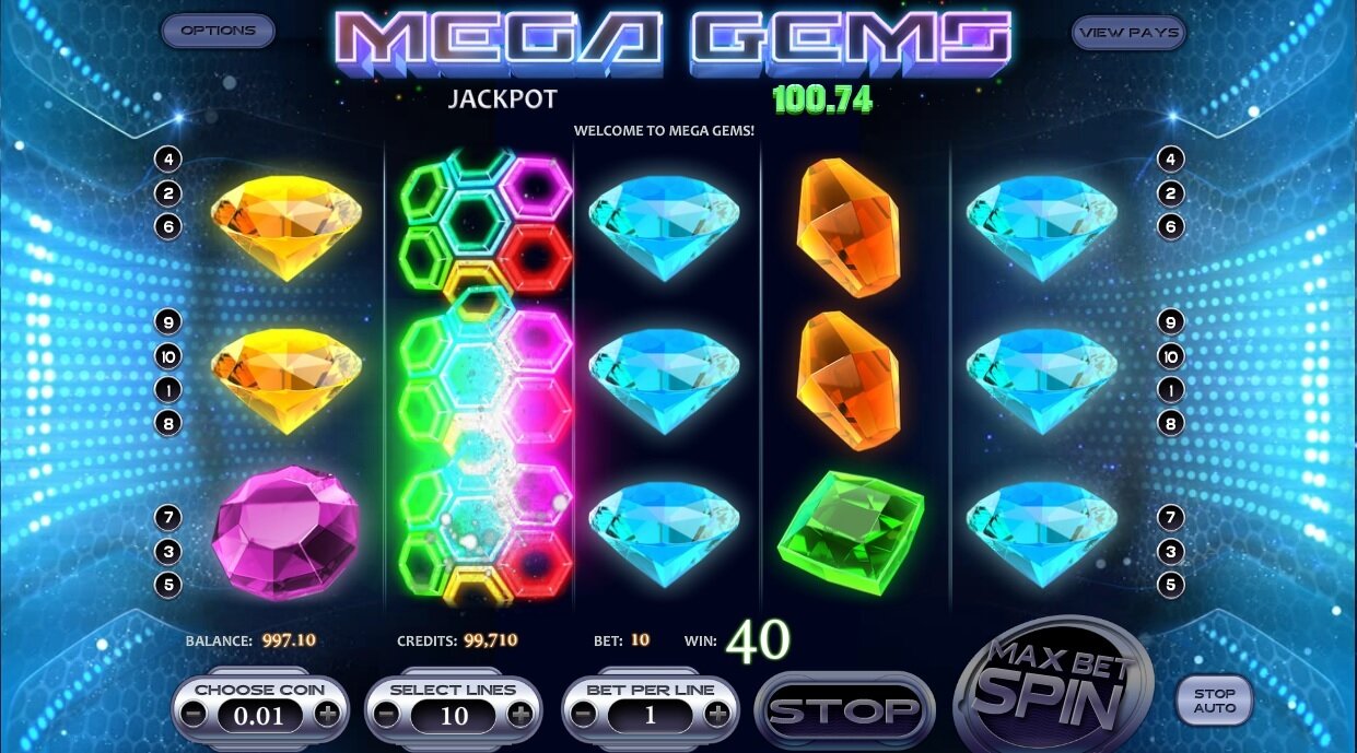 Betsoft - Mega Gems online slot