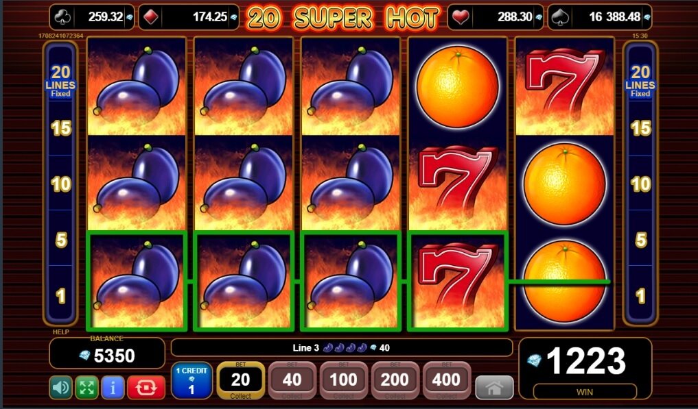 EGT - 20 Super Hot online