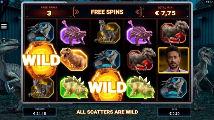 Jurassic World slot Free Spins