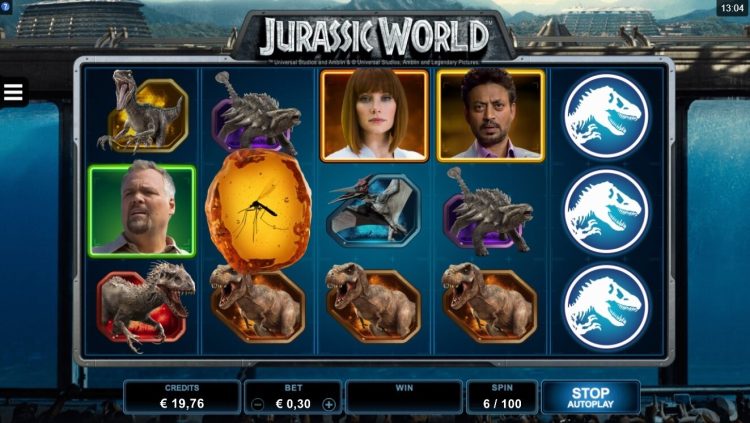 MicroGaming Jurassic World gokkast