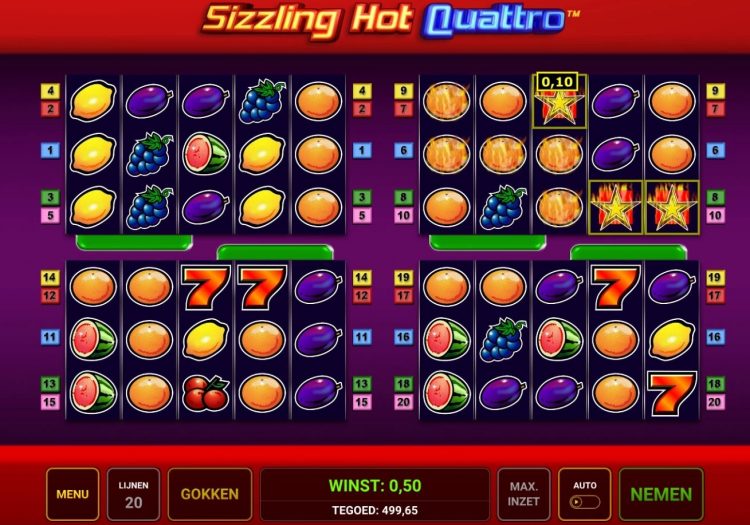 Sizzling Hot Quattro slot gameplay review