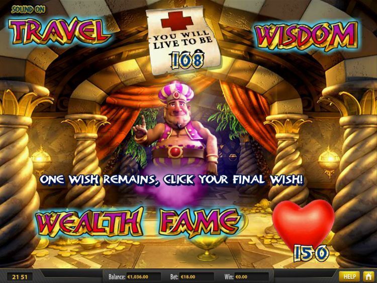 Genies Fortune slot bonus win