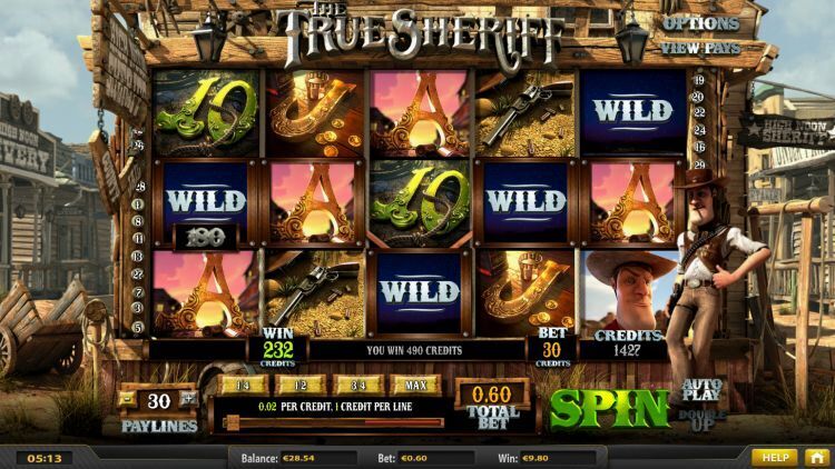 The True Sheriff slot review Betsoft