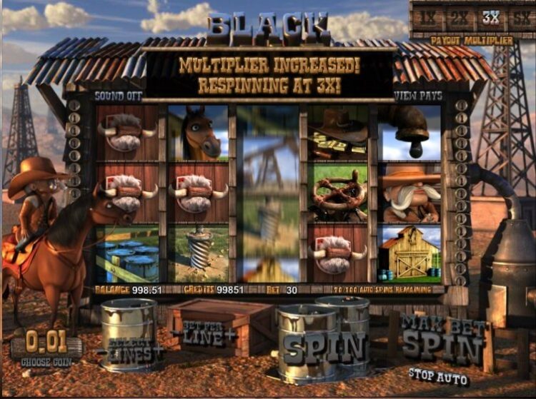 Black Gold slot Respin bonus