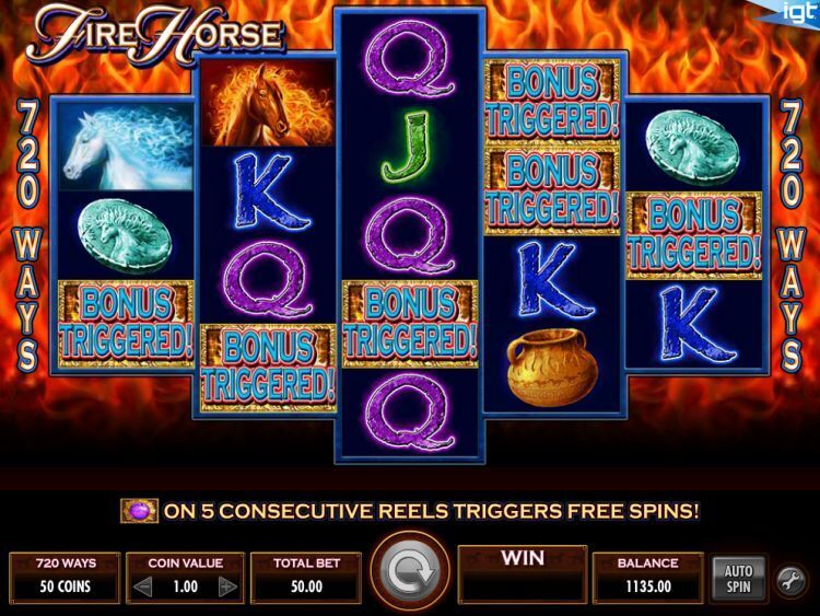 Fire Horse gokkast bonus trigger