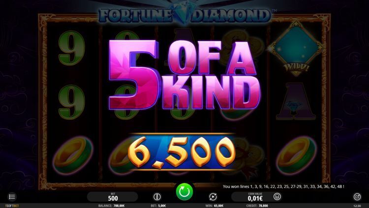 Fortune Diamond iSoftBet slot win