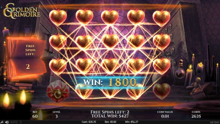 Golden Grimoire slot Free Spins bonus