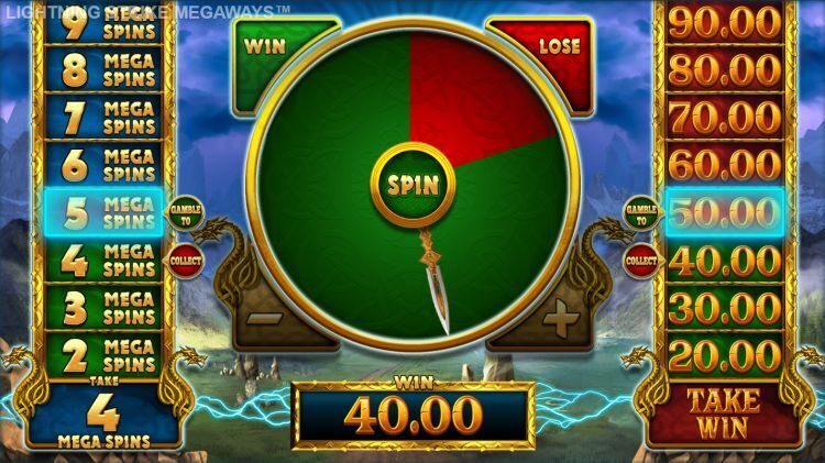 Lightning Strike Megaways slot gamble bonus