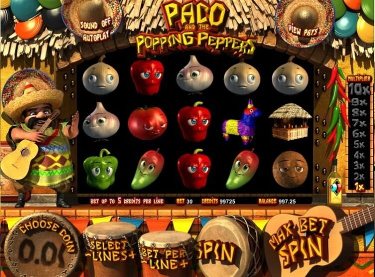 Paco and the Popping Peppers Betsoft slot