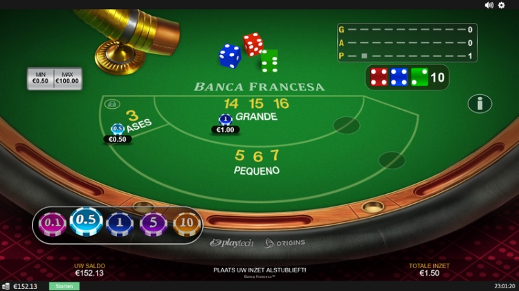Playtech Banca Francesa Gameplay