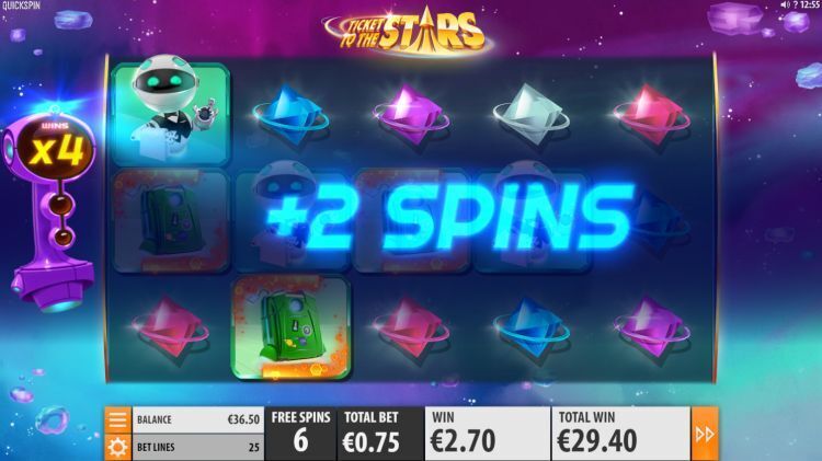 Ticket to the Stars online slot Free Spins