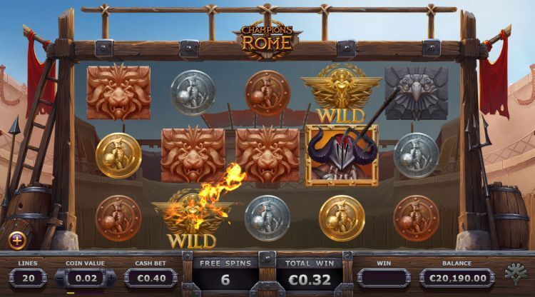 Champions of Rome slot Free Spins