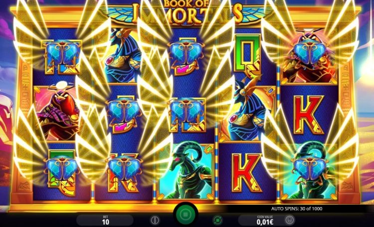 Book of Immortals online slot feature