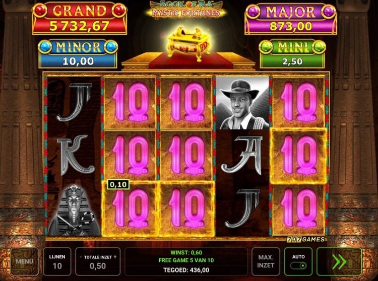 Book of Ra Mystic Fortunes Novomatic slot Free Spins