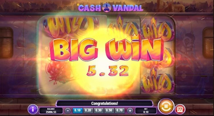 Cash Vandal gokkast big win