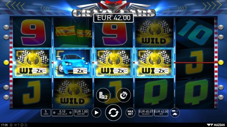 Crazy cars slot wazdan review 