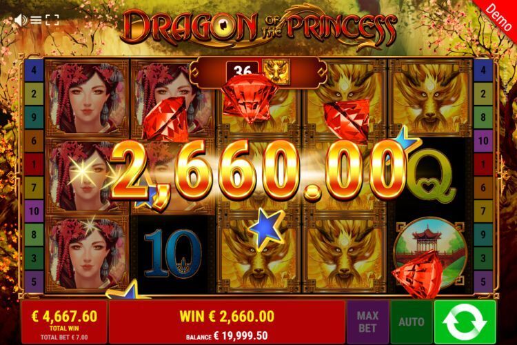Dragon of the Princess slot mega win