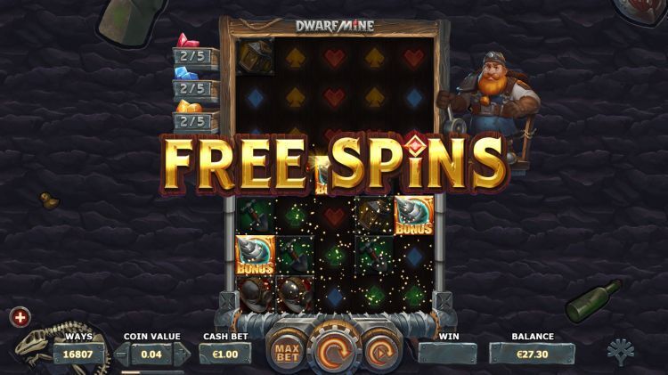 Dwarf Mine slot bonus