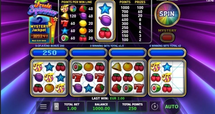 Fruit Spinner dice game slot