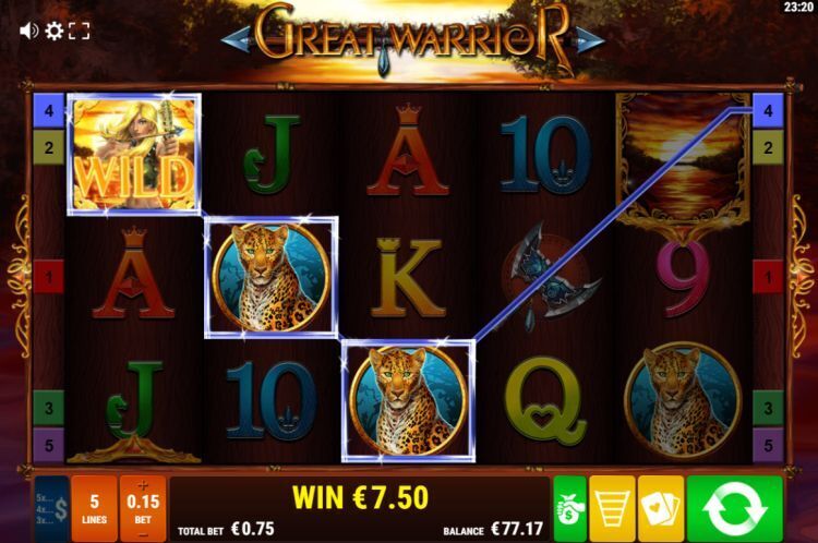 Great Warrior slot Gamomat