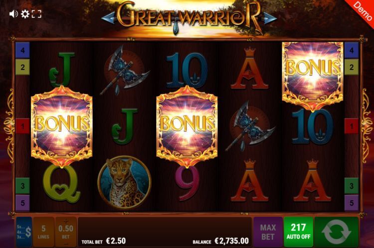 Great Warrior online gokkast bonus
