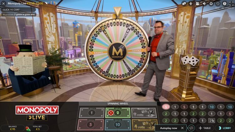 Monopoly Live evolution gaming