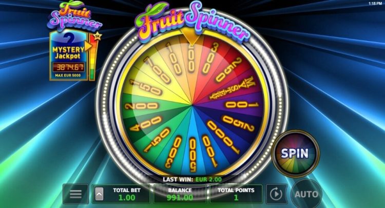 Fruit Spinner Stakelogic slot bonus