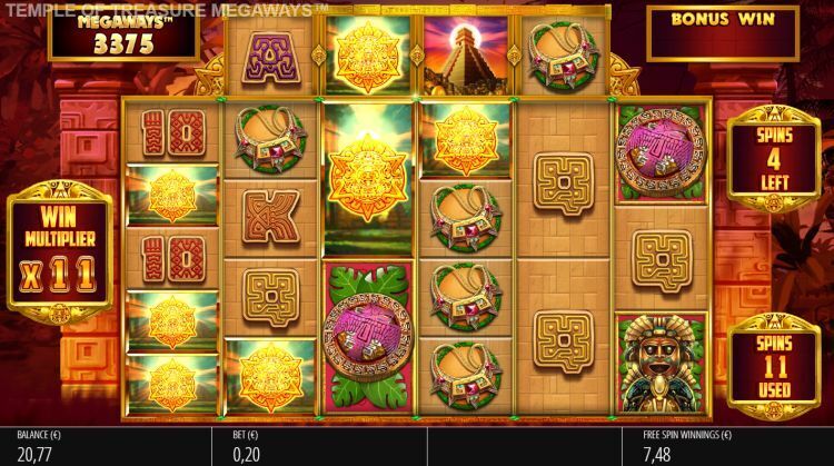 Temple of Treasure Megaways Free Spins