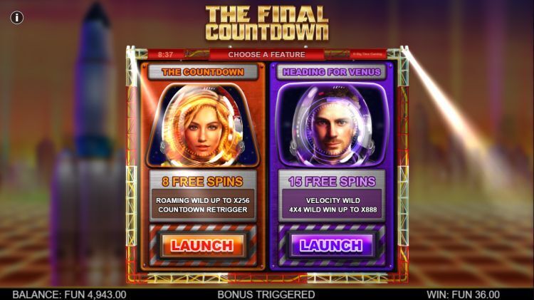 The Final Countdown online slot Free Spins