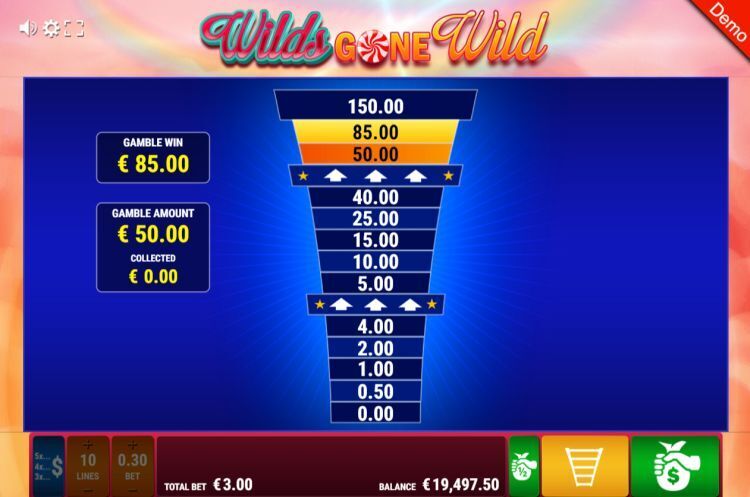 Wilds Gone Wild gokkast gamble feature