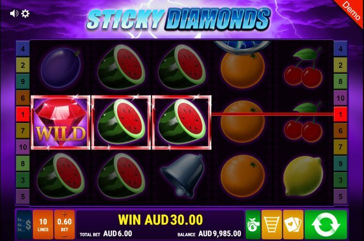 Sticky Diamonds gokkast Gamomat