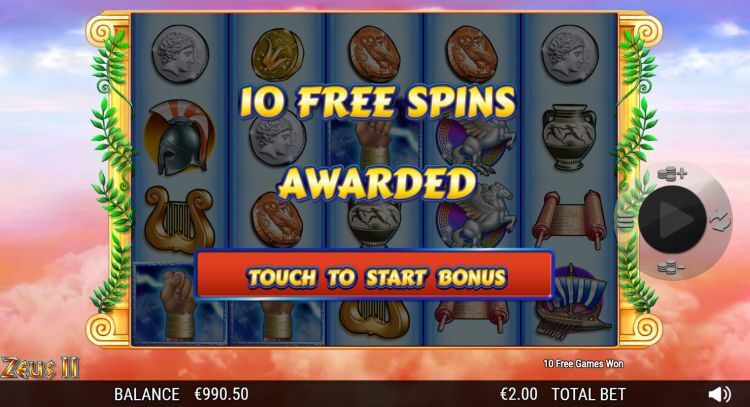 Zeus II slot bonus