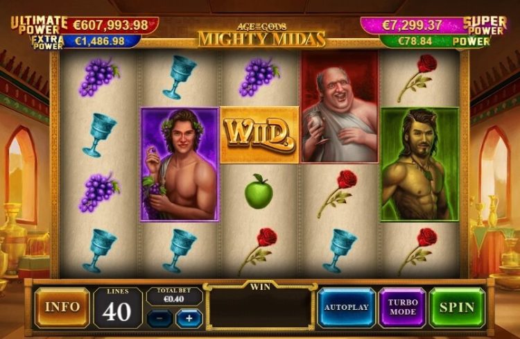 Age of the Gods Mighty Midas online slot Playtech