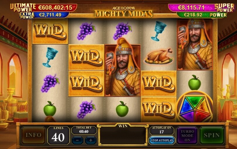 Age of the Gods Mighty Midas slot review