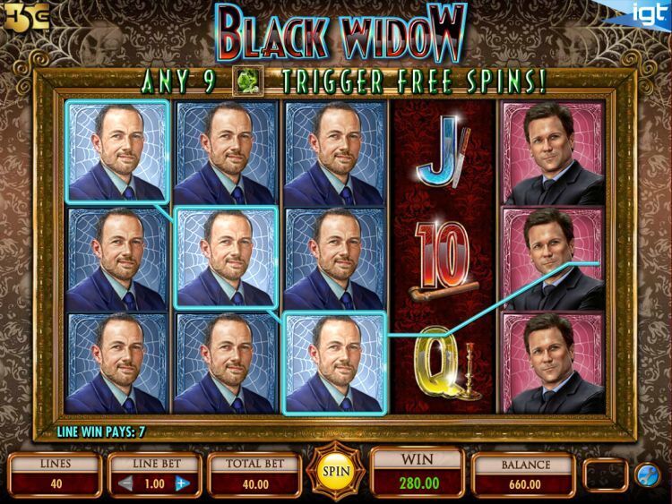Black Widow slot review IGT