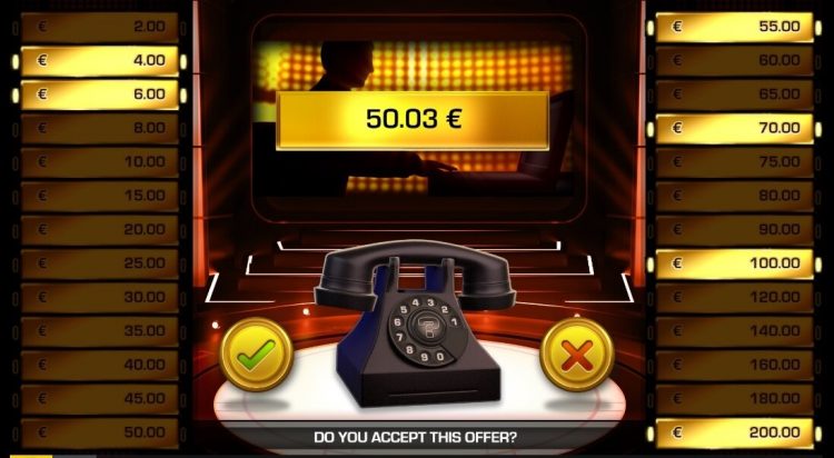 Deal Or No Deal slot bonus game