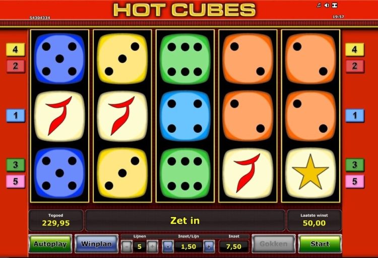 Hot Cubes slot review Novomatic