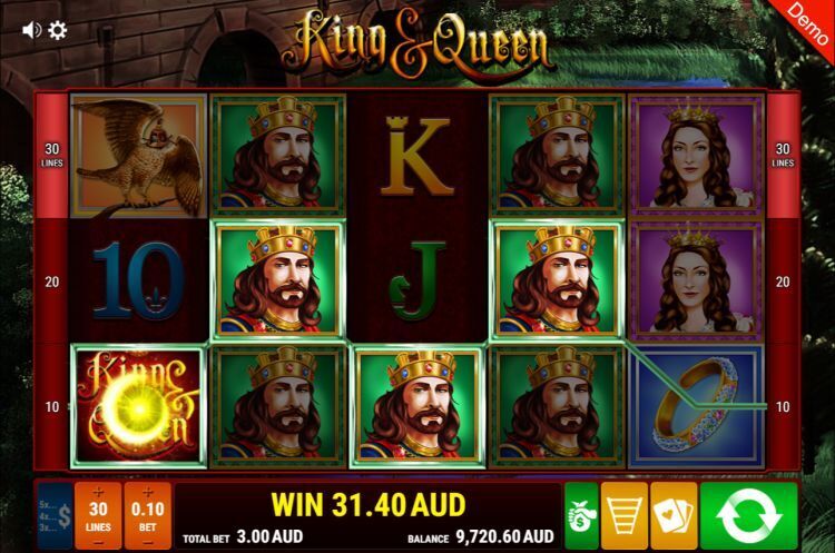 King and Queen slot review Gamomat