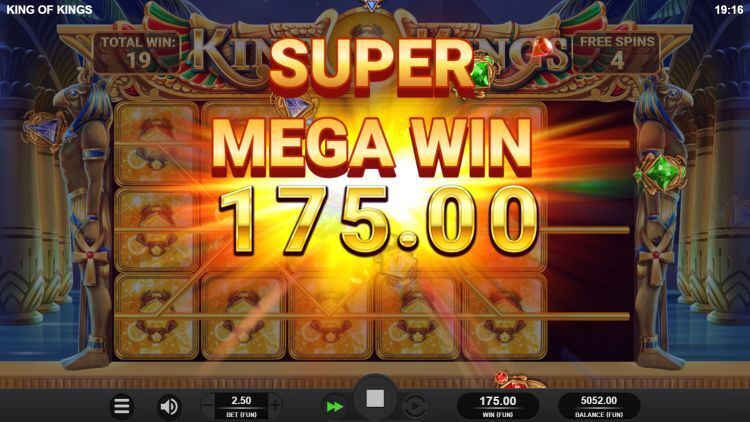 King of Kings online gokkast Mega Win
