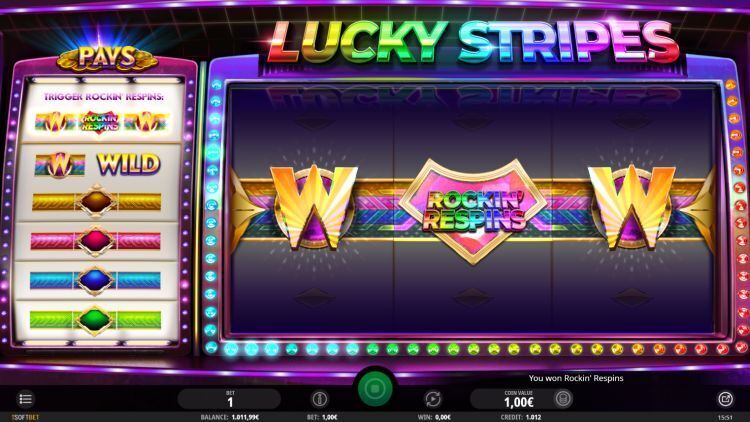 Lucky Stripes slot bonus trigger