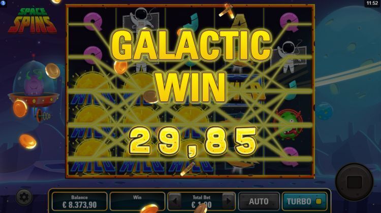 Space Spins gokkast big win