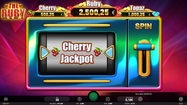 The Ruby slot jackpot win