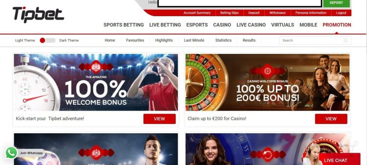 Tipbet Casino Bonus