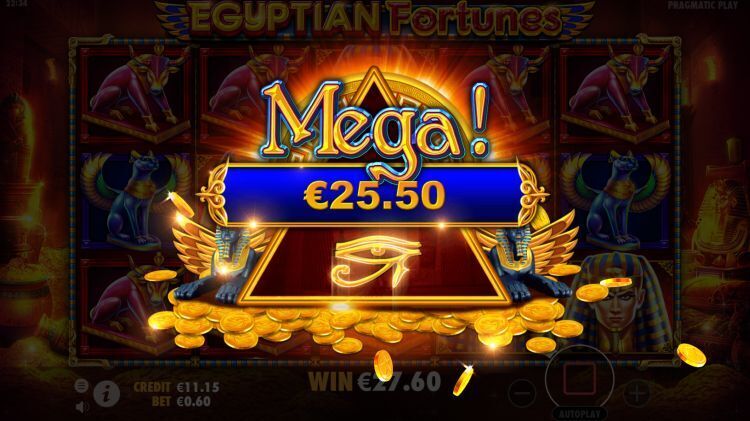 Egyptian Fortunes slot mega win