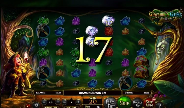 Giovanni's Gems slot bonus