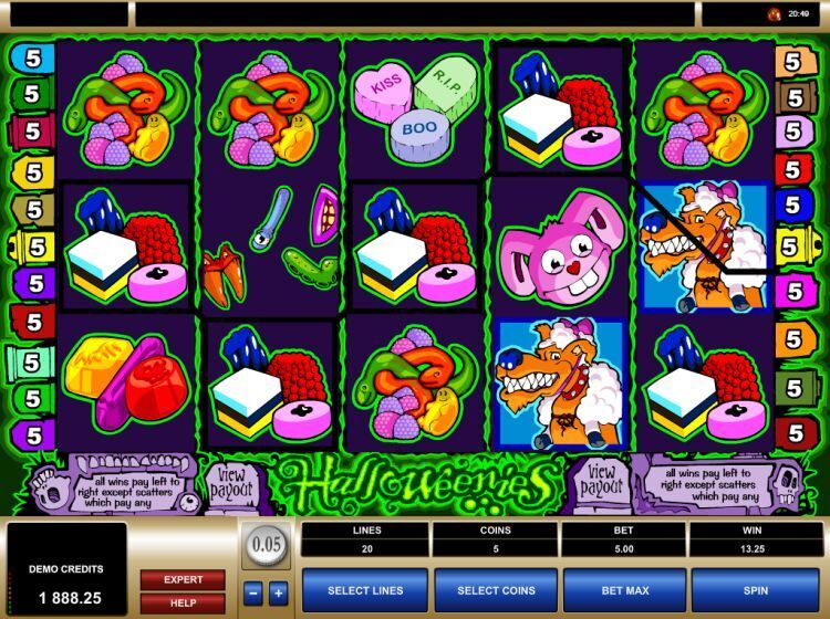 Halloweenies online slot Microgaming