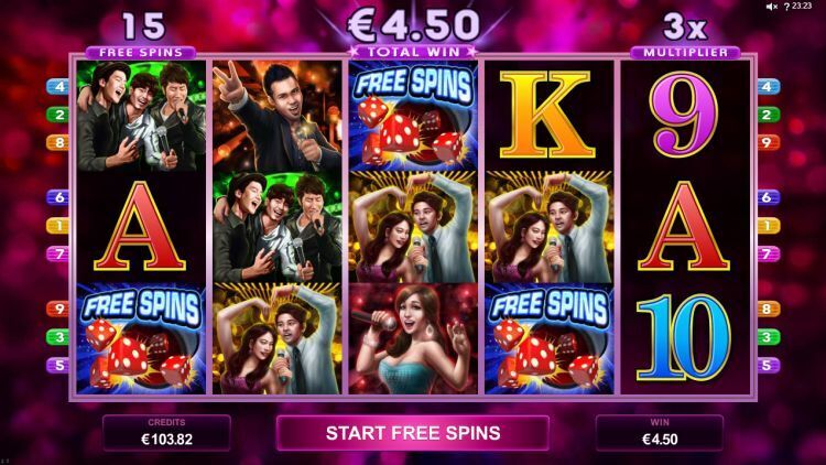 Karaoke Party Microgaming slot Free Spins