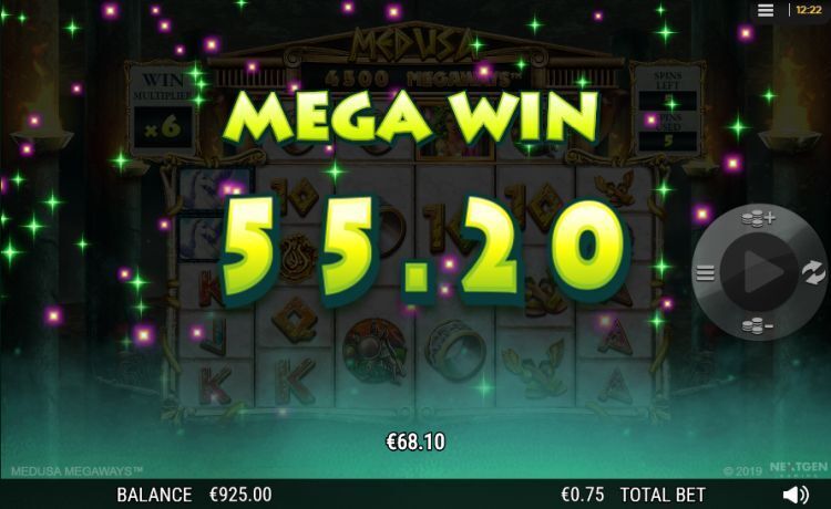 Medusa Megaways online slot win